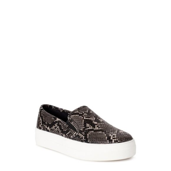 Shoes - Platform Snakeskin Slip On